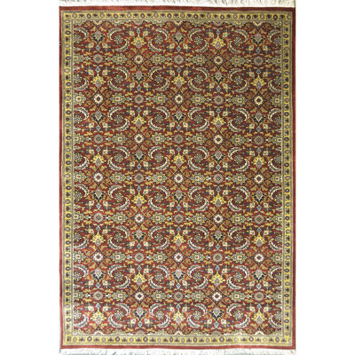 Damask Area Rug in Navy