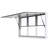 VEVOR 61'' W x 37'' D Aluminum Cover Retractable Window Awning