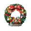 Accessoire de village de Noël animé - Couronne de Noël