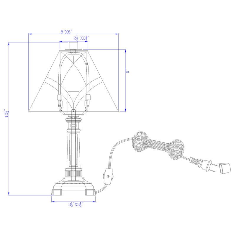 Lampe de table en métal VanVleet
