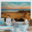 Golden Beach Horizon Landscape - impression nautique et côtière sur bois-2114164533-2114164543