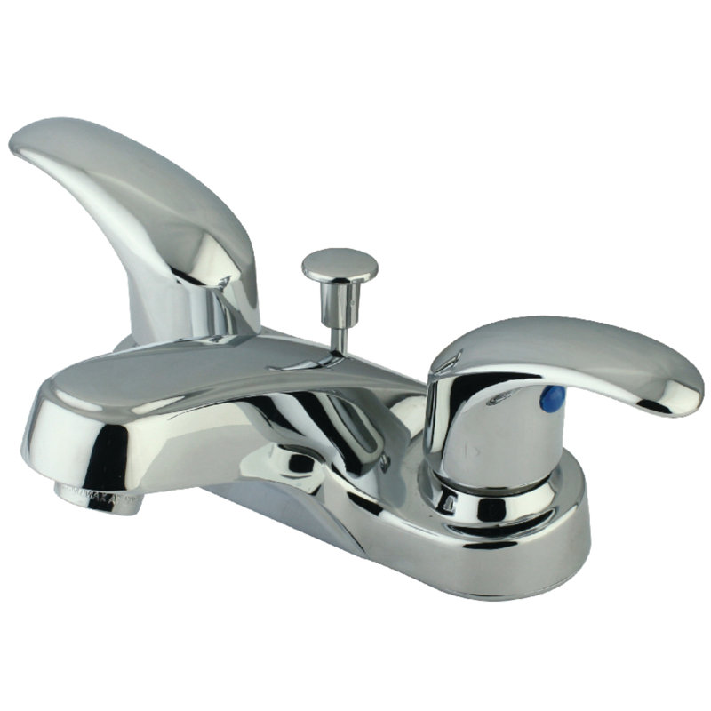 Legacy Centerset Bathroom Faucet with Drain Assembly, Polished Chrome