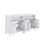 Ensemble de meuble-lavabo double 60 po avec lavabo double 60 po, tablette réglable et portes à fermeture en douceur-922843511-922843513