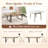 87" Wood Dining Table Set With PU Leather Upholstered Dining Chair-116180957-123058300-115950757