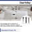 DeerValley 27.56" L x 15.87" W x 7.48" H Rectangular Ceramic Undermount Bathroom Sink with Overflow