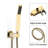 Brushed Gold 10 Inch Wall Mounted Shower System With Adjustable Head, Built - In Flow Control, And Corrosion Finish For Bathroom Luxury Lever Handle, Diverter, Scald Protection Upgrade