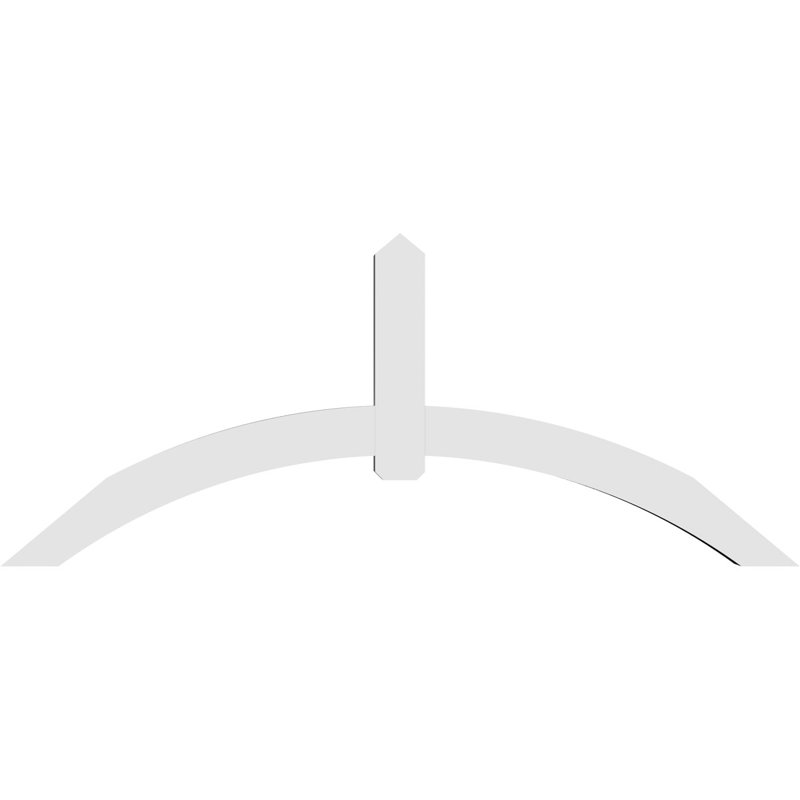 Support pour pignon en PVC Archdale, H 40 po x l 96 po (pas : 10/12), P 6 po x F 6 po