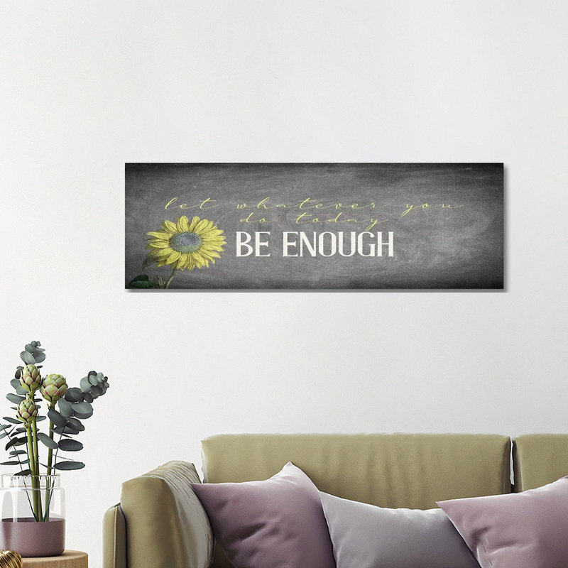 Enough by Kimberly Allen - Panoramic Print on Canvas, Wrapped Canvas, 40.64cm H x 121.92cm W x 3.81cm D