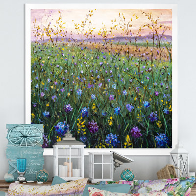 Vibrant Colorful Field Of Wildflowers " Vibrant Field Of Wildflowers "