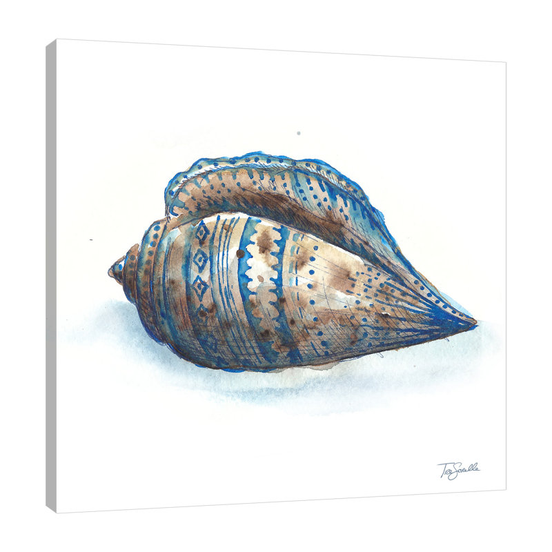 Bohemian Shells: Sea Shells - Impression sur toile tendue, H 36 po x l 36 po x P 1,5 po
