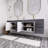 Tihanna 84'' Double Bathroom Vanity with Acrylic Top-343126770
