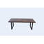 Ollie Pine Solid Wood Top Metal Base Dining Table-51004014-51014562