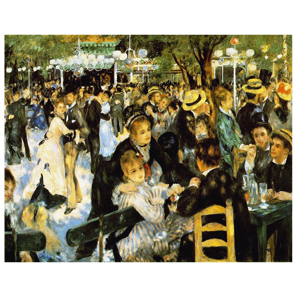 Leinwandbild Tanz in der Moulin De La Galette von Pierre Auguste Renoir