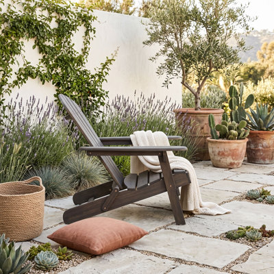 Folding Wood Adirondack Chair