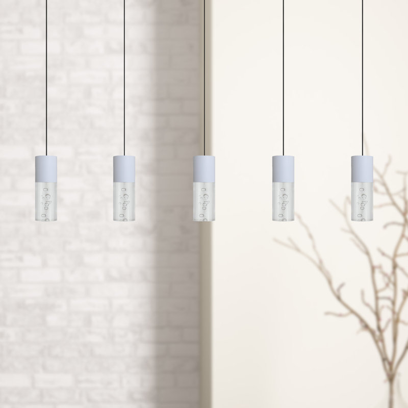 Andromedae 5 - Light Kitchen Island Pendant, White