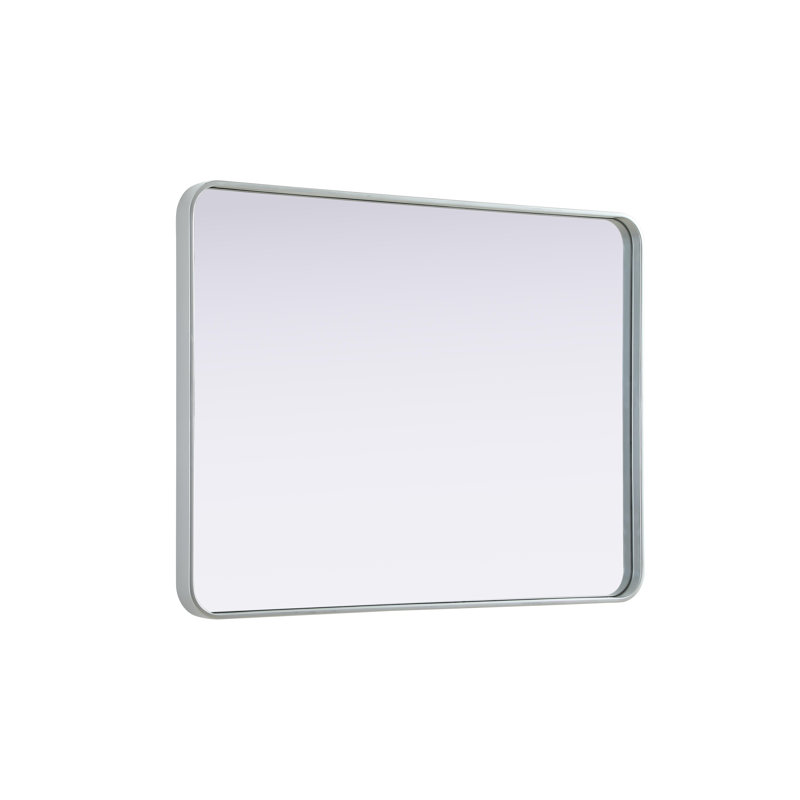 Erath Contour Metal Mirror, Silver, 40" x 30"