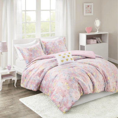 Édredon métallique - Double / grand, rembourré, doux, lavable, double / grand édredon avec cœur, machine
