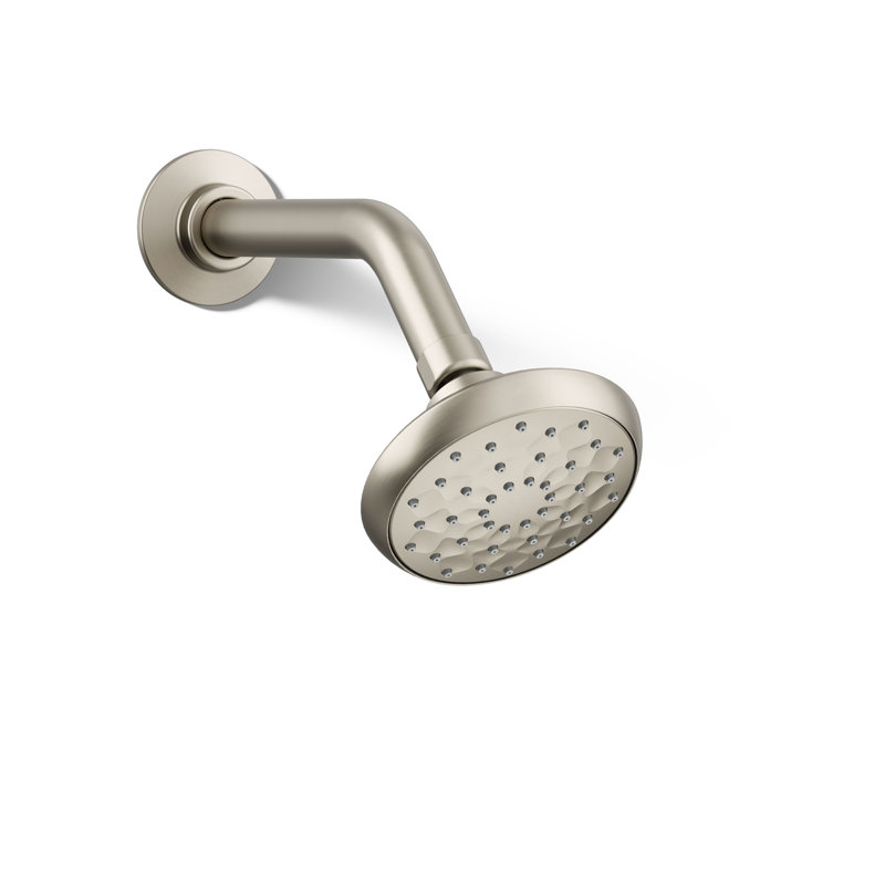 Awaken Single-Function Full Fixed Shower Head, Vibrant Brushed Nickel, 1.75 GPM