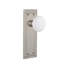 Mission Plate with White Porcelain Door Knob-394904024-398785453