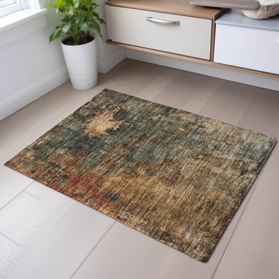 Tapis abstrait lavable à la machine de qualité supérieure Mayfield AMF1211