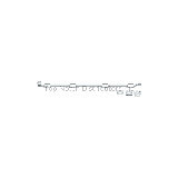 Deltana FPG4219 42" Surface Bolt with Offset; Heavy Duty; Black Finish