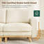 Modular Corner Sofa, L-shaped Couch With Movable Ottoman, Comfy Corduroy Couch With Spring Cushion-1116951045