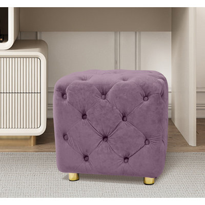 Repose-pieds de maquillage en velours Modern