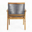 Fauteuils club d'extérieur en bois d'acacia