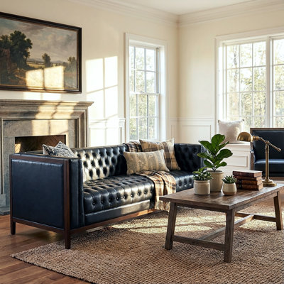 Arely 79'' Faux Leather Sofa