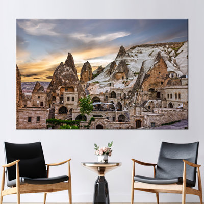 «Cappadocia Winter Sunset», art décoratif inspiré de Goreme et Urgup