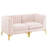 Triumph Channel Tufted Performance Velvet Loveseat-136426178