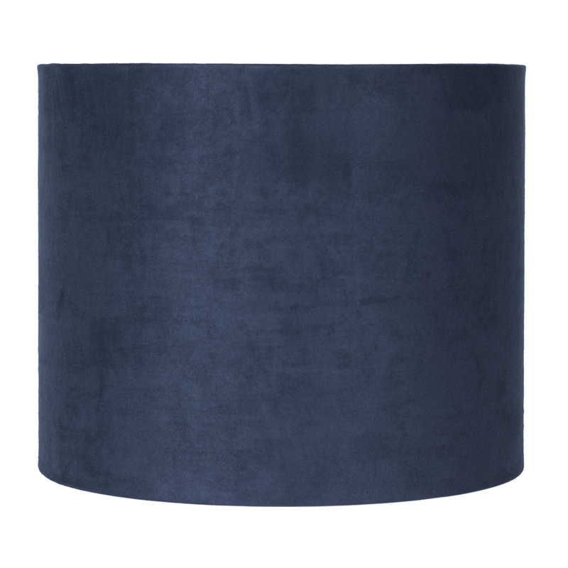 Abat-jour tambour en faux cuir Ganya Classic, H 10 po x l 12 po x P 12 po