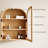 Wood Arch Wall Mounted Bathroom Cabinet-2063709946