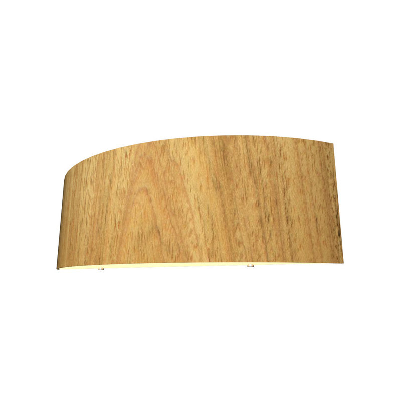 Manufactured Wood Flush Mounted Sconce, Louro Freijo