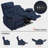 Latitude Run Power Loveseat Recliner, Electric Reclining Loveseat Sofa with Heat and Vibration-10524533