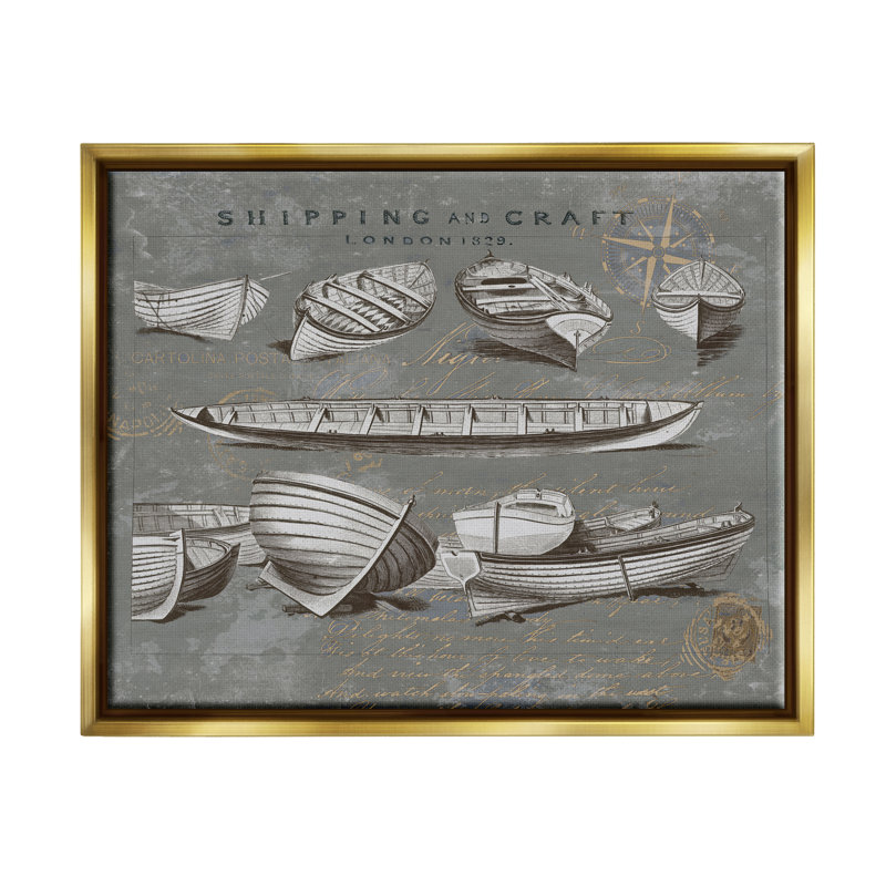 "Divers", bateaux, embarcations, bateaux, art mural flottant par Oliver Jeffries, H 25 po x l 31 po x P 1,7 po