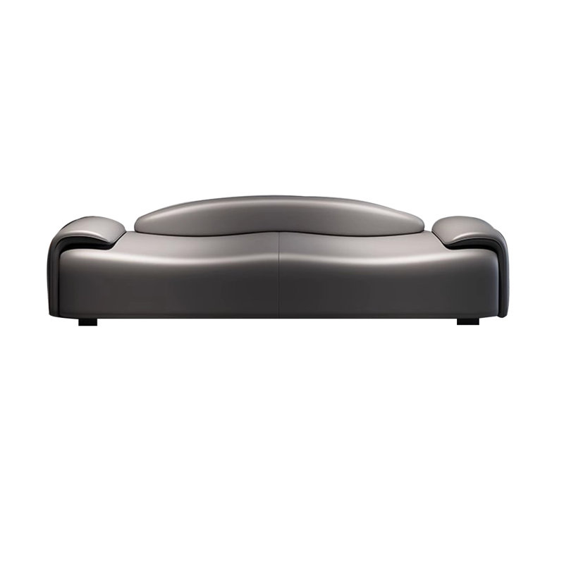 Marajade Leather Match Upholstered Bench, Gray