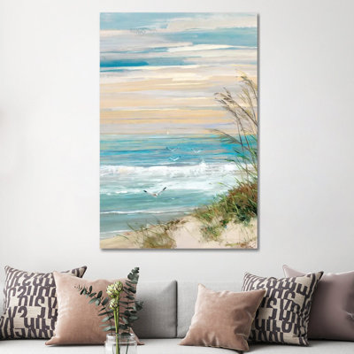 " Beach At Dusk " by Sally Swatland Painting Print