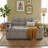 Modern 65" Velvet Pull-Out Sofa Bed with Side Table-264459445