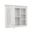 Armoire à pharmacie murale moderne 30 po x 28 po avec miroir et 3 tablettes ouvertes-1472020730