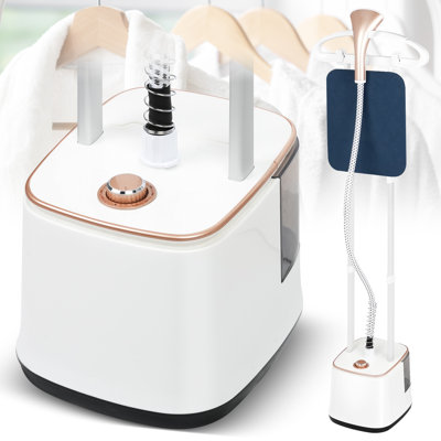 Machine à vapeur pour vêtements, machine à vapeur sur pied puissante de 2000 W, 10 niveaux de vapeur, réservoir d'eau de 2,7 L pour 90 minutes de cuisson à la vapeur, parfait pour un usage commercial et domestique