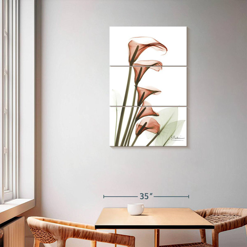 Harnek Ascending Calla Lilies, 57" H x 36" W