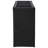 3-Section Wicker Planter Box - Black