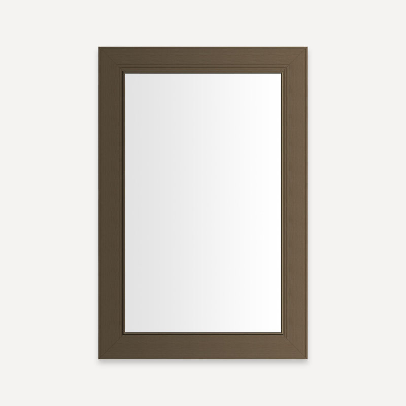 Armoire Main Line, H 30,06 po x l 19,38 po x P 4 po, Bronze brossé