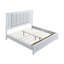 Lit double Burlington (matelas non inclus), blanc