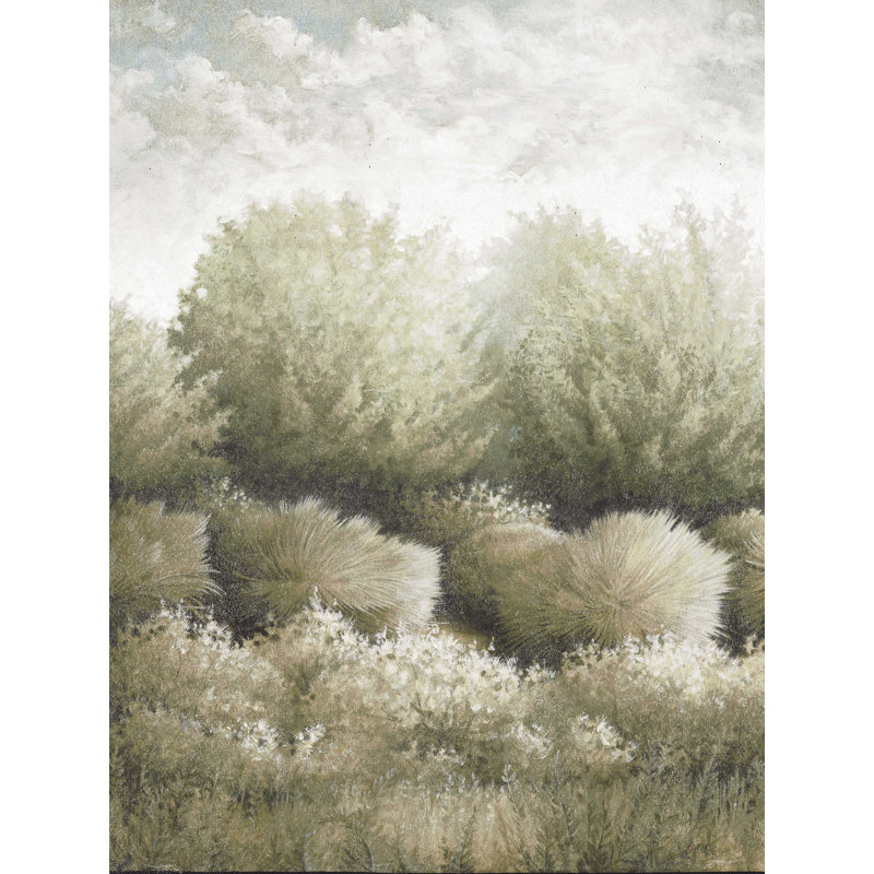 «Soft Green Landscape Mate», reproduction sur toile tendue, H 24 po x l 18 po