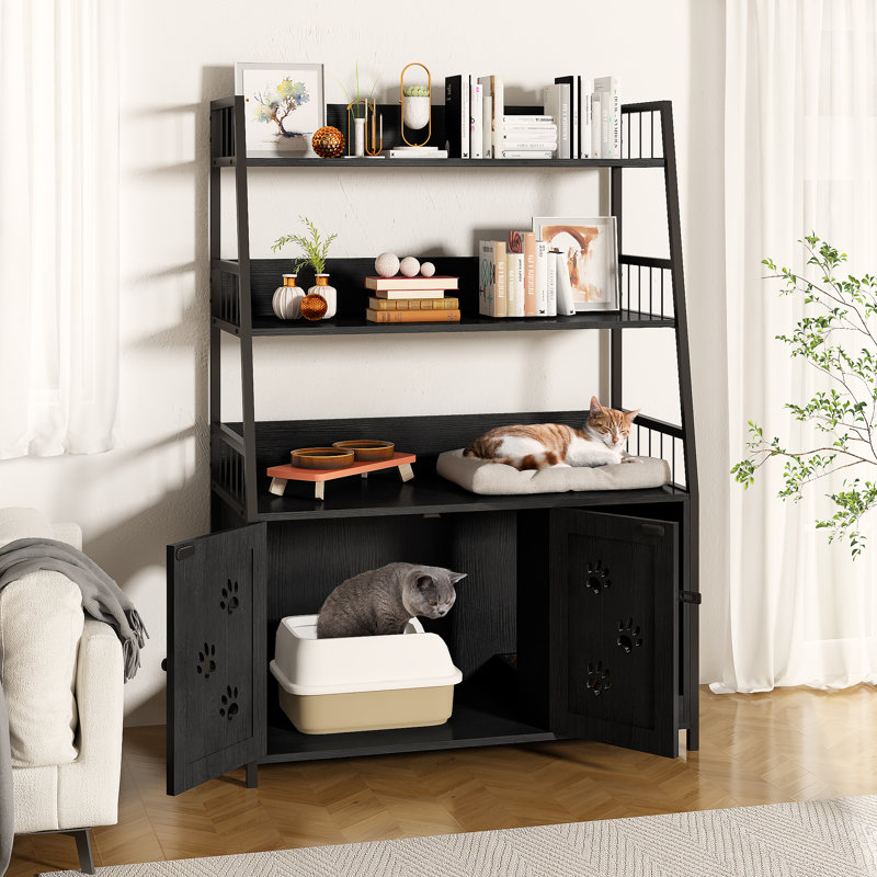 Daz Litter Box Enclosure, Black