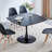 Black Rectangular Manufactured Wood Dining Table