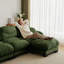 Repose-pieds Flora Chenille - vert-1317825041