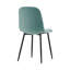 50cm H Velvet Upholstered Metal Side Chair-604880233